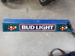 Vintage Bud Light pool table light