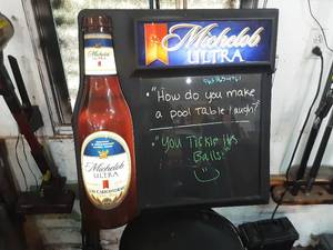 Michelob Ultra lighted display