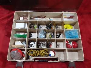Tackle box with contents