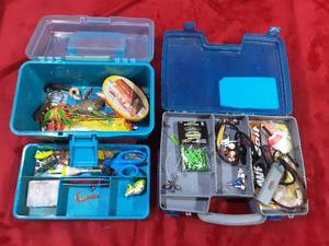 Two Tackle boxes with contents.