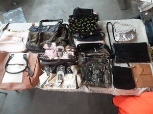 Assorted purses and handbags