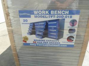 lot 32 image: Steelman Work Bench 7FT- 20D- 01B Blue