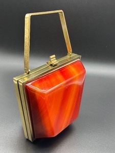 lot 8 image: Unique and Stylish Vintage Lucite Handbag