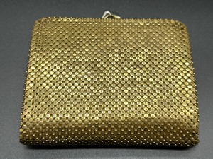 lot 31 image: Vintage Golden Colored Metal Wallet by Maxine