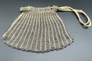 lot 29 image: Vintage Beaded Drawstring Handbag