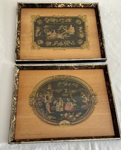 lot 158 image: Pair of Vintage Decorative Asian Inspired Trays