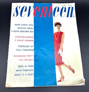 lot 210 image: Vintage 1968 Seventeen Magazine and 1960 Modern Miss Magazine
