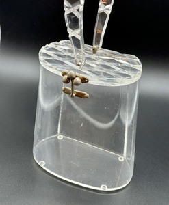 lot 208 image: Vintage Clear Lucite Handbag