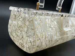 lot 13 image: Vintage Gilli Original Lucite Confetti Handbag