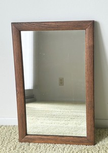 lot 73 image: Vintage Wooden Wall Mirror