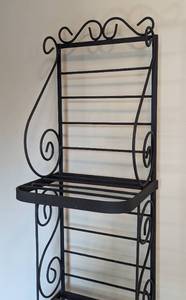 lot 193 image: Decorative Black Metal Display Rack