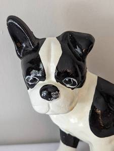 lot 238 image: Cast Iron Boston Terrier Doorstop