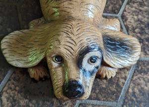 lot 261 image: Large Ceramic Dog Figurine
