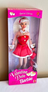 lot 180 image: Set of 2 Barbies Special Edition Valentine Date Barbie 1997 and Little Debbie Barbie Collectors Edition Series III 1997
