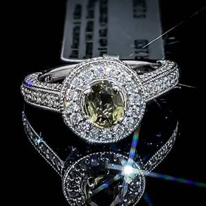 1.00 Carat Natural Alexandrite & Diamond Halo Engagement Ring in 14k White Gold w Report, Exquisite Design & Gorgeous Detail $6,500 Retail VIDEO