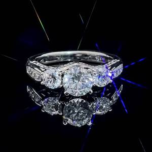 Cubic Zirconia Three-Stone Anniversary-Style Ring VIDEO