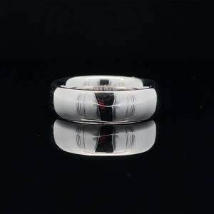 Classic Elegance Brightly Polished Plain Wedding BandRing in 14k White Gold, 6mm Wide, Rich Shine  VIDEO 