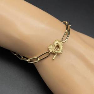 Hottest Style -- Paperclip Link Bracelet in Yellow Gold, Dont Miss this super value  VIDEO