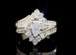 1.80-2.00 Carats of Fire Diamond Mixed-Cut Cluster in 14k Yellow Gold $8400 Retail  VIDEO
