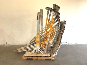 lot 27 image: WHOLESALE LOT OF 54 DEWALT 36 inch Aluminum Landscape Rakes