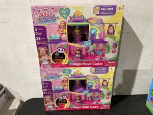 lot 103 image: LOT OF 2 Love, Diana Fashion Fabulous Magic Music Castle Playset