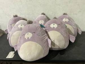 lot 108 image: LOT OF 6 Squishmallows 16 Kwame the Gray Walrus Plush Toy