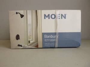 lot 301 image: Moen Banbury Single-Handle 1-Spray 1.75 GPM Tub and Shower Faucet in Mediterranean Bronze with Valve