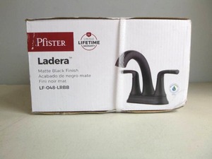 lot 315 image: Pfister Ladera 4 in. Centerset 2-Handle Bathroom Faucet in Matte Black