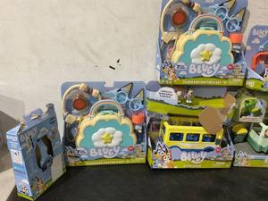 lot 120 image: LOT OF 14 Aged 3 Toys by Bluey and PAW Patrol