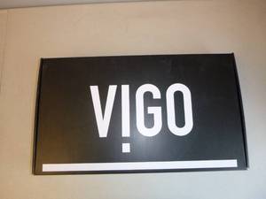 lot 322 image: Vigo Duris Single Handle Single-Hole Bathroom Vessel Faucet in Matte Brushed Gold