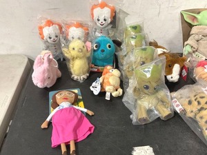 lot 123 image: Lot of Plush Toys including Pokemon, Yoda, Hot dogs, Clowns and More