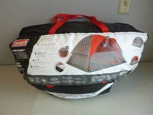 lot 330 image: Coleman Flatwoods II 6-Person Dome Tent - GrayRed