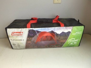 lot 341 image: Coleman Flatwoods II 6-Person Dome Tent - GrayRed