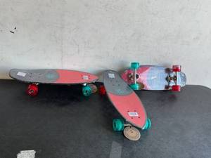 lot 135 image: LOT OF 3 California Kryptonics 23 inch Mini Fat Crusiers
