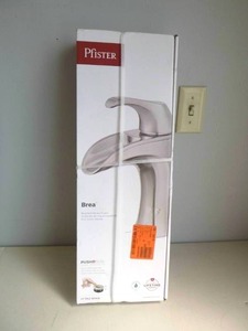 lot 345 image: Pfister Brea 4 in. Centerset Single-Handle Bathroom Faucet in Brushed Nickel