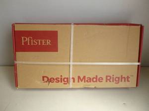 lot 351 image: Pfister Rhen Single-Hole Single-Handle Trough Bathroom Faucet in Matte Black