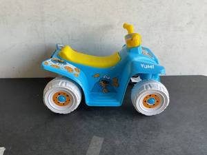 lot 144 image: Dynacraft 6V Sesame Street Cookie Monster Quad Powered Ride-On
