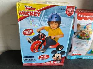lot 155 image: LOT OF 4 Preschool Toys - Disney Junior Mickey and Fisher-price