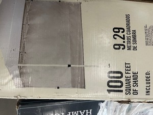 Everbilt 10 ft. x 10 ft. White Commercial Instant Canopy-Pop Up Tent with Wall Panel Customer Return see pictures