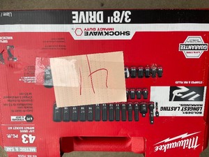 Milwaukee SHOCKWAVE 38 in. Drive SAE and Metric 6 Point Impact Socket Set (43-Piece)