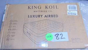 lot 82 image: King Koil Luxury Air Mattress Queen with Built-in Pump 20