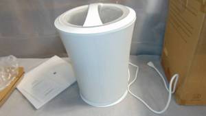 lot 83 image: Lagute iSnug Towel Warmer for Bathroom  Heating Bucket for Bathrobe, Blanket, White