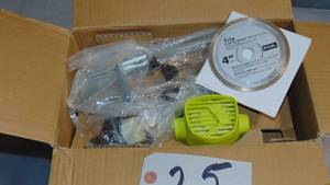 lot 25 image: RYOBI 4 in. Tile Saw Model # TC401 UPC Code #  033287164493