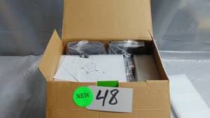 lot 48 image: BRIMMEL Outdoor Wall Lights  Sconce Lights Outdoor 2 Packs  Waterproof Wall Lantern,