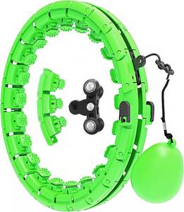lot 93 image: New Leaf Smart Weighted Hula Hoop for Adults and Children  Weight Loss for Women  42 Waist Plus Size Fit