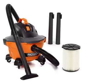 lot 3 image: RIDGID 6 Gallon 3.5 Peak HP NXT WetDry Shop Vacuum with Filter, Locking Hose and Accessories Model # HD06001 UPC Code # 648846024059