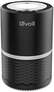 lot 5 image: LEVOIT Air Purifier for Home, HEPA Filter for Smoke, Dust and Pollen in Bedroom, Ozone Free, Filtration System Odor Eliminators for Office with Optional Night Light, 1 Pack, Black 817915027790