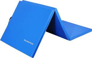 lot 15 image: BalanceFrom 1.5 Thick Tri-Fold Folding Exercise Mat with Carrying Handles for MMA