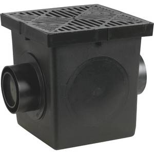 lot 22 image: 2 Pack NDS 12 in. x 12 in. Drainage Catch Basin, 2 Opening Kit Model # 1200BKIT UPC Code # 052063112107