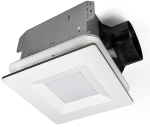 lot 44 image: 160 CFM Ceiling Mount Bathroom Exhaust Fan with LED Lighting and Night Light 192968012727
